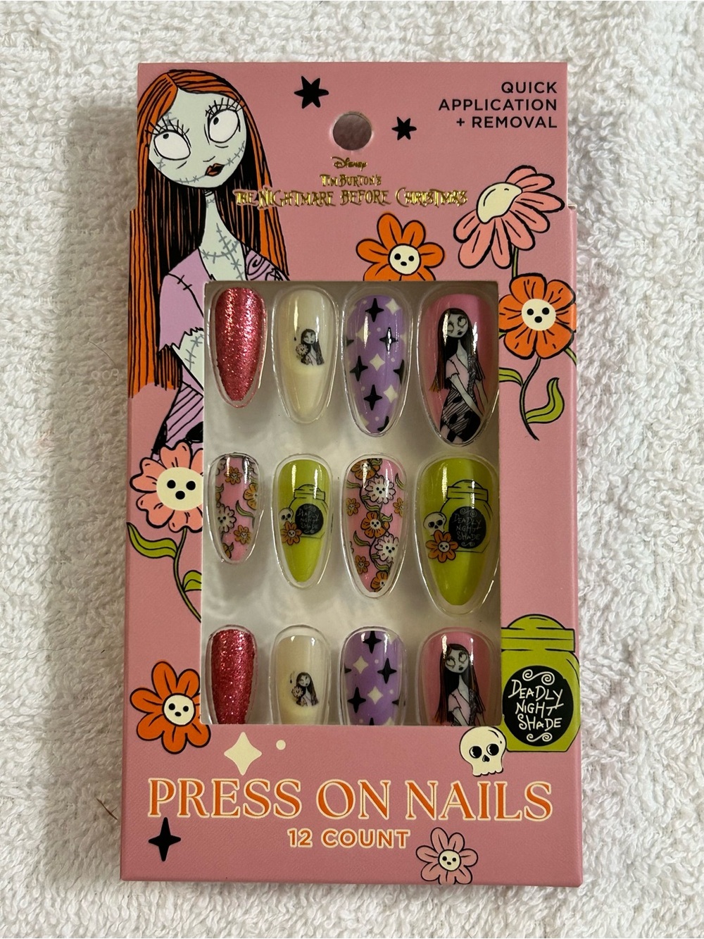 New! Disney Nightmare Before Christmas Sally Press On Nails Set